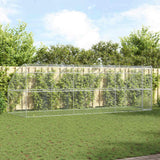 Hondenhok 2 Pcs Zilver 4 X 2 X 2 M Gegalvaniseerd Staal