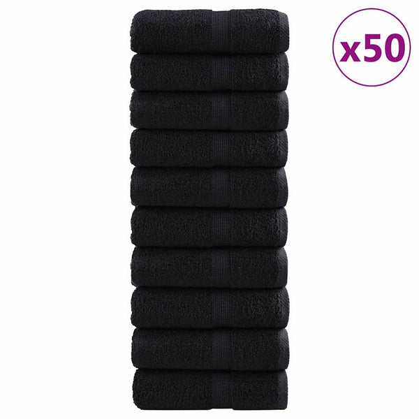 600 Gsm Gastendoeken Solund 50 Pcs Katoen Zwart