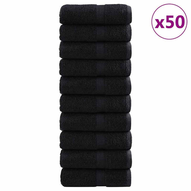 600 Gsm Gastendoeken Solund 50 Pcs Katoen Zwart