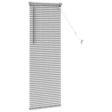 Venetiaanse Jaloezieën 130 X 40 Cm Aluminium Zilver
