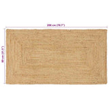 Vloerkleden Naturel 80 X 200 Cm Jute
