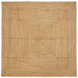 Vloerkleden Naturel 240 X 240 Cm Jute