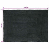 Vloerkleden Rechthoekig Donkergrijs 160 X 230 Cm Jute
