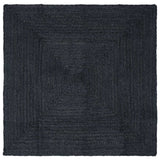 Vloerkleden Vierkant Donkergrijs 200 X 200 Cm Jute