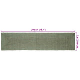 Vloerkleden Rechthoekig Olijfgroen 60 X 200 Cm Jute