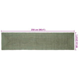 Vloerkleden Rechthoekig Olijfgroen 60 X 250 Cm Jute