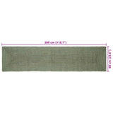 Vloerkleden Rechthoekig Olijfgroen 60 X 300 Cm Jute