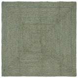 Vloerkleden Rechthoekig Olijfgroen 160 X 160 Cm Jute