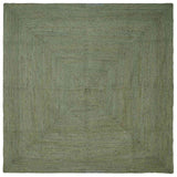 Vloerkleden Vierkant Olijfgroen 200 X 200 Cm Jute