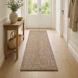 Vloerkleden Naturel En Zwart 60 X 300 Cm Jute