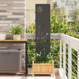 Tuin Privacy Screen Koudgewalst Staal Zwart