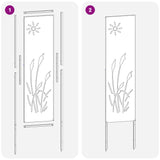 Tuin Privacy Screen Koudgewalst Staal Olijfgroen