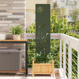 Tuin Privacy Screen Koudgewalst Staal Olijfgroen