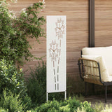 Tuin Privacy Screen Fretwerk Koudgewalst Staal Wit