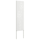 Tuin Privacy Screen Fretwerk Koudgewalst Staal Wit