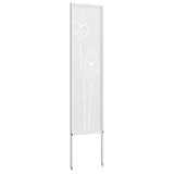 Tuin Privacy Screen Fretwerk Koudgewalst Staal Wit