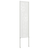 Tuin Privacy Screen Fretwerk Koudgewalst Staal Wit