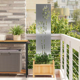 Tuin Privacy Screen Zilver Gegalvaniseerd Staal