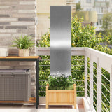 Tuin Privacy Screen Bloemen Zilver Roestvrij Staal