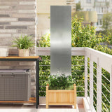 Tuin Privacy Screen Zilver Gegalvaniseerd Staal