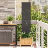 Tuin Privacy Screen Koudgewalst Staal Zwart