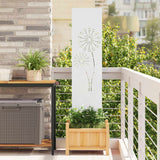 Tuin Privacy Screen Fretwerk Koudgewalst Staal Wit