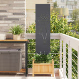 Tuin Privacy Screen Antraciet Koudgewalst Staal Antracietkleurig