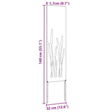 Tuin Privacy Screen Koudgewalst Staal Zwart
