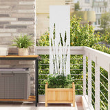 Tuin Privacy Screen Fretwerk Koudgewalst Staal Wit