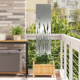 Tuin Privacy Screen Zilver Gegalvaniseerd Staal