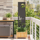 Tuin Privacy Screen Koudgewalst Staal Zwart
