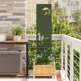 Tuin Privacy Screen Koudgewalst Staal Olijfgroen
