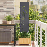 Tuin Privacy Screen Antraciet Koudgewalst Staal Antracietkleurig