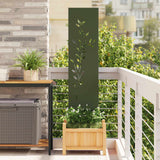 Tuin Privacy Screen Koudgewalst Staal Olijfgroen