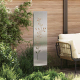 Tuin Privacy Screen Bloemen Zilver Roestvrij Staal
