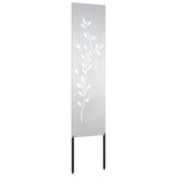 Tuin Privacy Screen Bloemen Zilver Roestvrij Staal