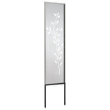 Tuin Privacy Screen Bloemen Zilver Roestvrij Staal