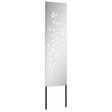 Tuin Privacy Screen Zilver Gegalvaniseerd Staal