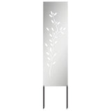Tuin Privacy Screen Zilver Gegalvaniseerd Staal