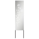 Tuin Privacy Screen Zilver Gegalvaniseerd Staal