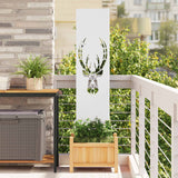 Tuin Privacy Screen Fretwerk Koudgewalst Staal Wit