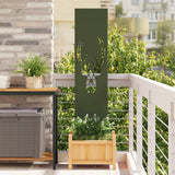 Tuin Privacy Screen Koudgewalst Staal Olijfgroen