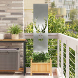 Tuin Privacy Screen Zilver Gegalvaniseerd Staal