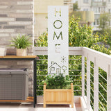 Tuin Privacy Screen Fretwerk Koudgewalst Staal Wit