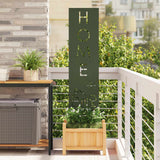 Tuin Privacy Screen Koudgewalst Staal Olijfgroen