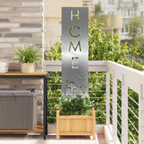 Tuin Privacy Screen Bloemen Zilver Roestvrij Staal