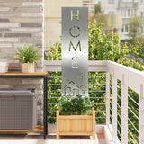Tuin Privacy Screen Zilver Gegalvaniseerd Staal