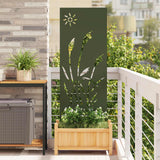 Tuin Privacy Screen Koudgewalst Staal Olijfgroen