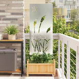 Tuin Privacy Screen Zilver 50 X 140 Cm Gegalvaniseerd Staal