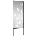 Tuin Privacy Screen Zilver 50 X 140 Cm Gegalvaniseerd Staal